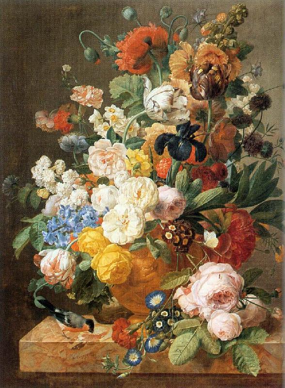 ELIAERTS, Jan Frans Bouquet of Flowers in a Sculpted Vase dfg Spain oil painting art